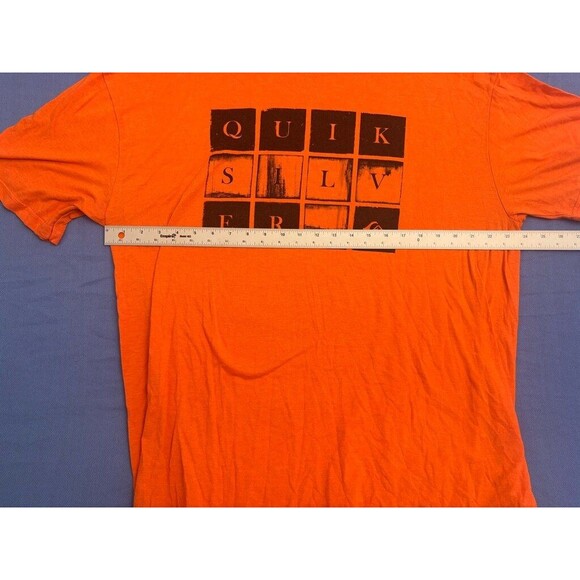 Men's Quiksilver T-Shirt XXL Orange - Picture 2 of 9